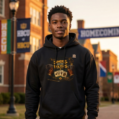 Spades Before Politics Hoodie | Front & Back Design
