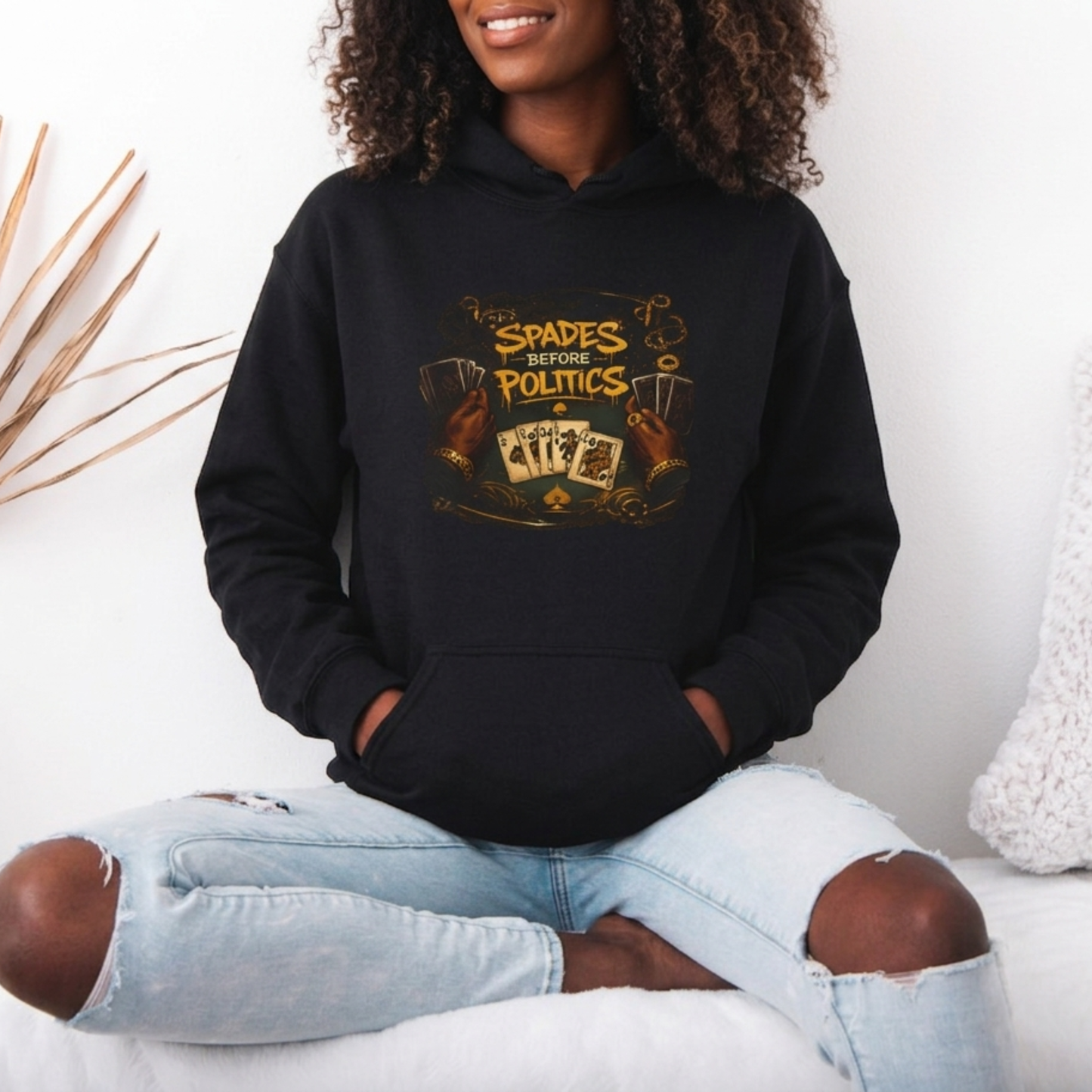 Spades Before Politics Hoodie | Front & Back Design