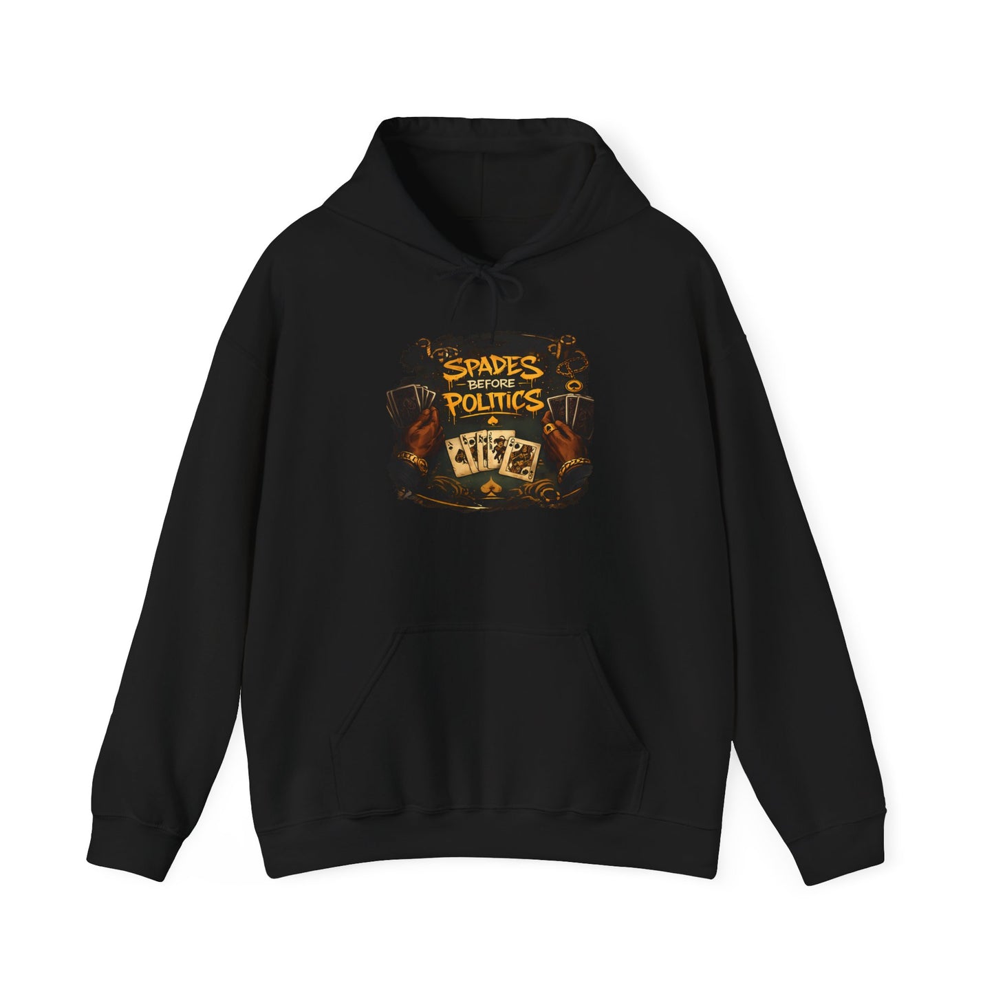 Spades Before Politics Hoodie | Front & Back Design