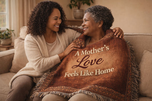 Legacy Custom Woven Blanket – A Mother’s Love Feels Like Home
