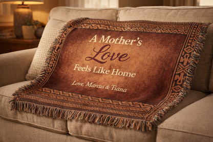 Legacy Custom Woven Blanket – A Mother’s Love Feels Like Home
